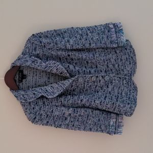 St. John knitted blazer, size 6, purple blue mix